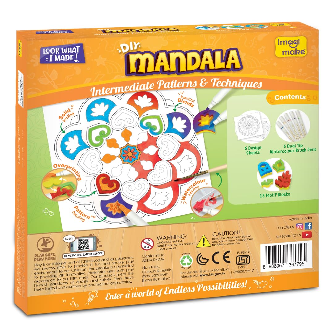 Imagimake DIY Mandala Art Kit | Art & Craft Kit for Girls Age 8+ — Amazon image 7
