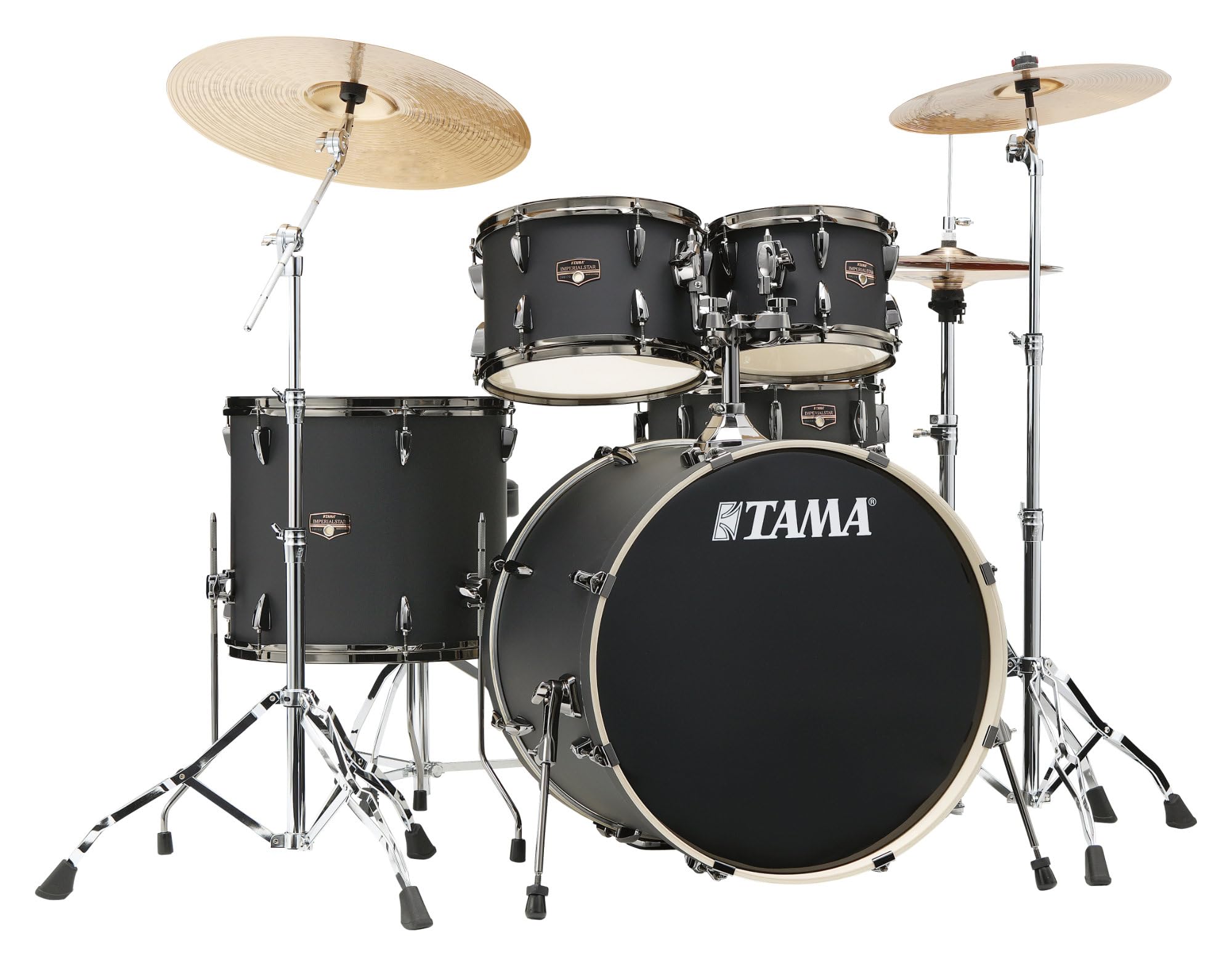 Tama IP52H6WBN-BOB Imperialstar 5-delige drumkit Blacked Out Black (IP52H6WBN-BOB)