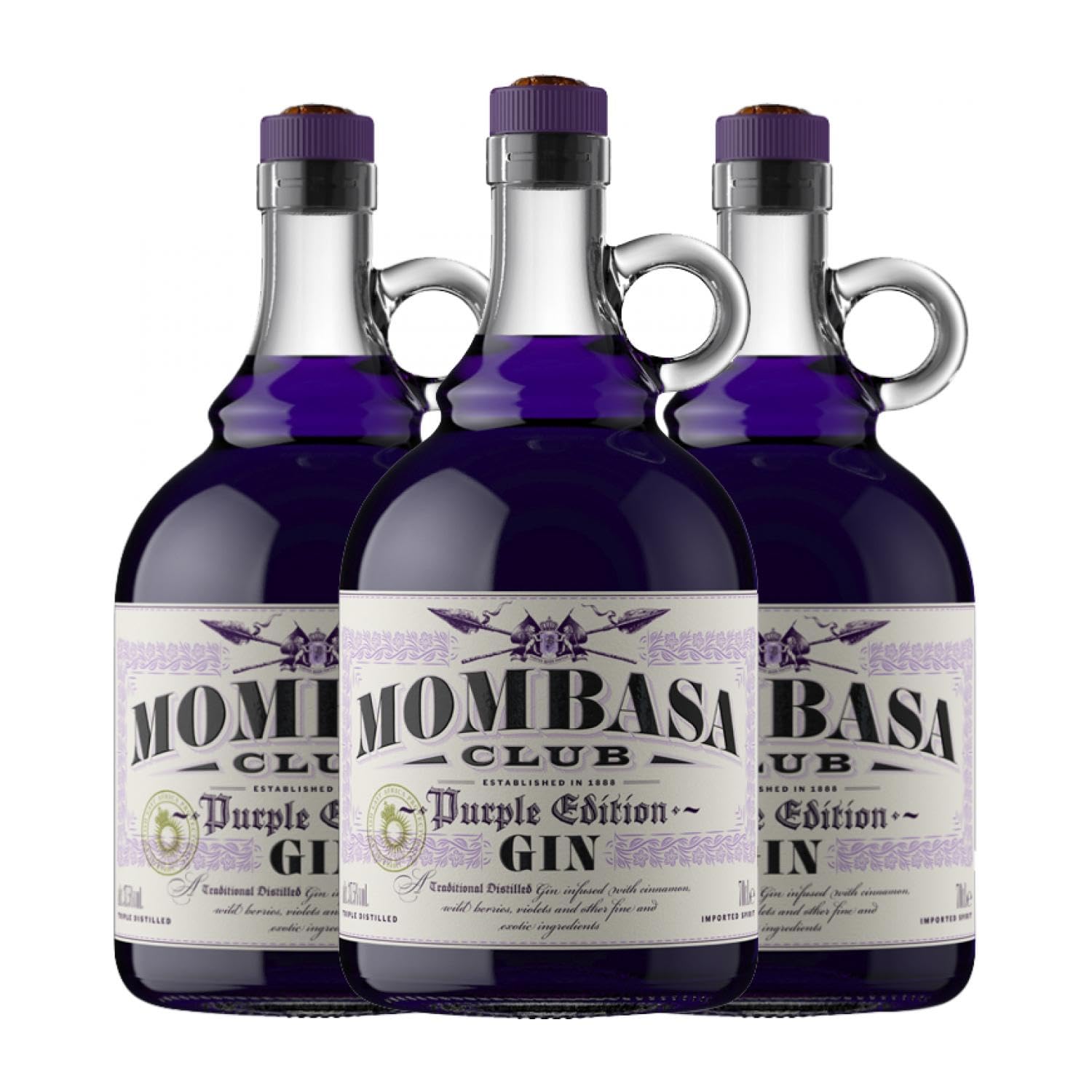 Ginebra Mombasa Club Purple Edition 70 cl (Caja de 3 Botellas de 70 cl)