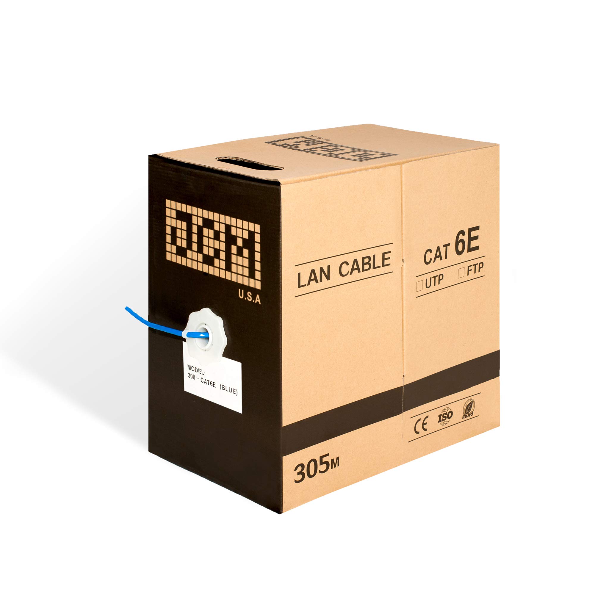 JCM Cat6e (Cat6 Enhanced) 1000 Ft (Blue)