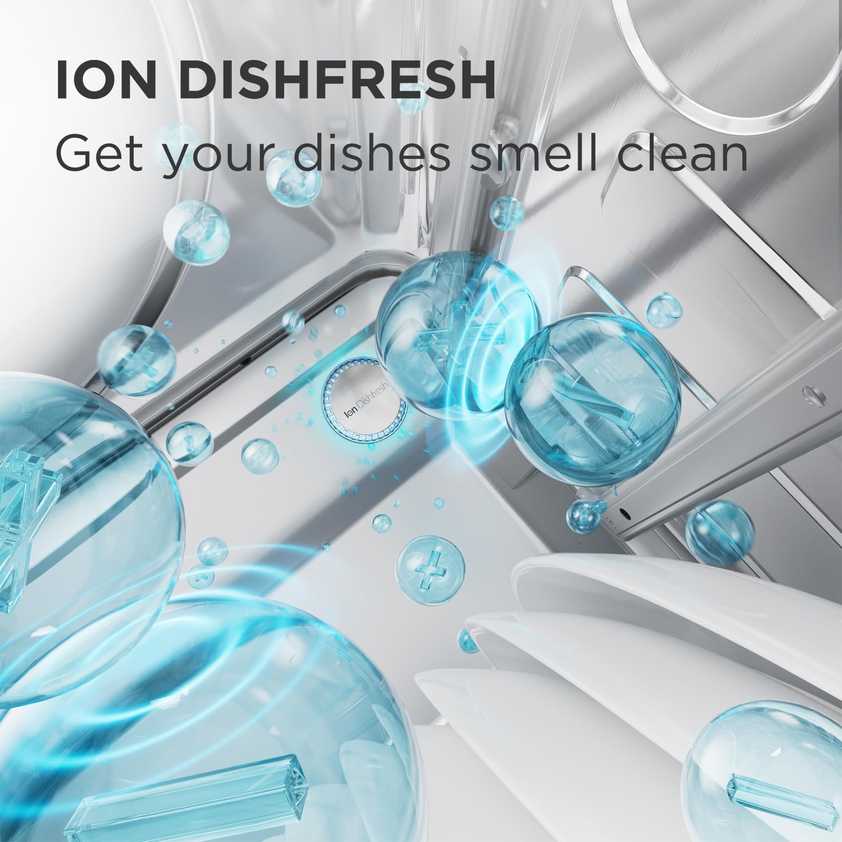 Midea Freestanding Dishwasher with 14 Place Settings, Wi-Fi Connected, 60 cm Width, 44dB Silence, Intensive Wash & Adjustable Basket, Stainless Steel-MDWEF1433D(SS) [Energy Class C] — view 5