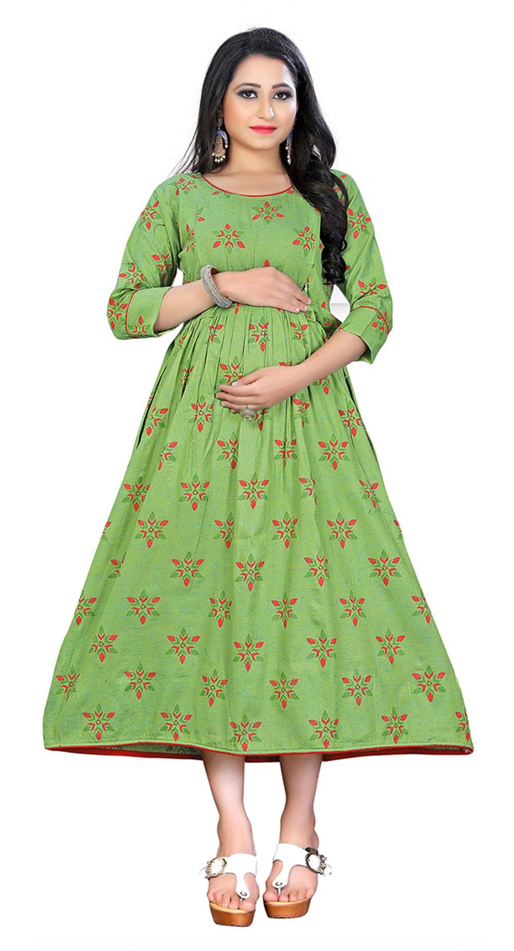 SKY FABWomen Maxi Feeding Dress