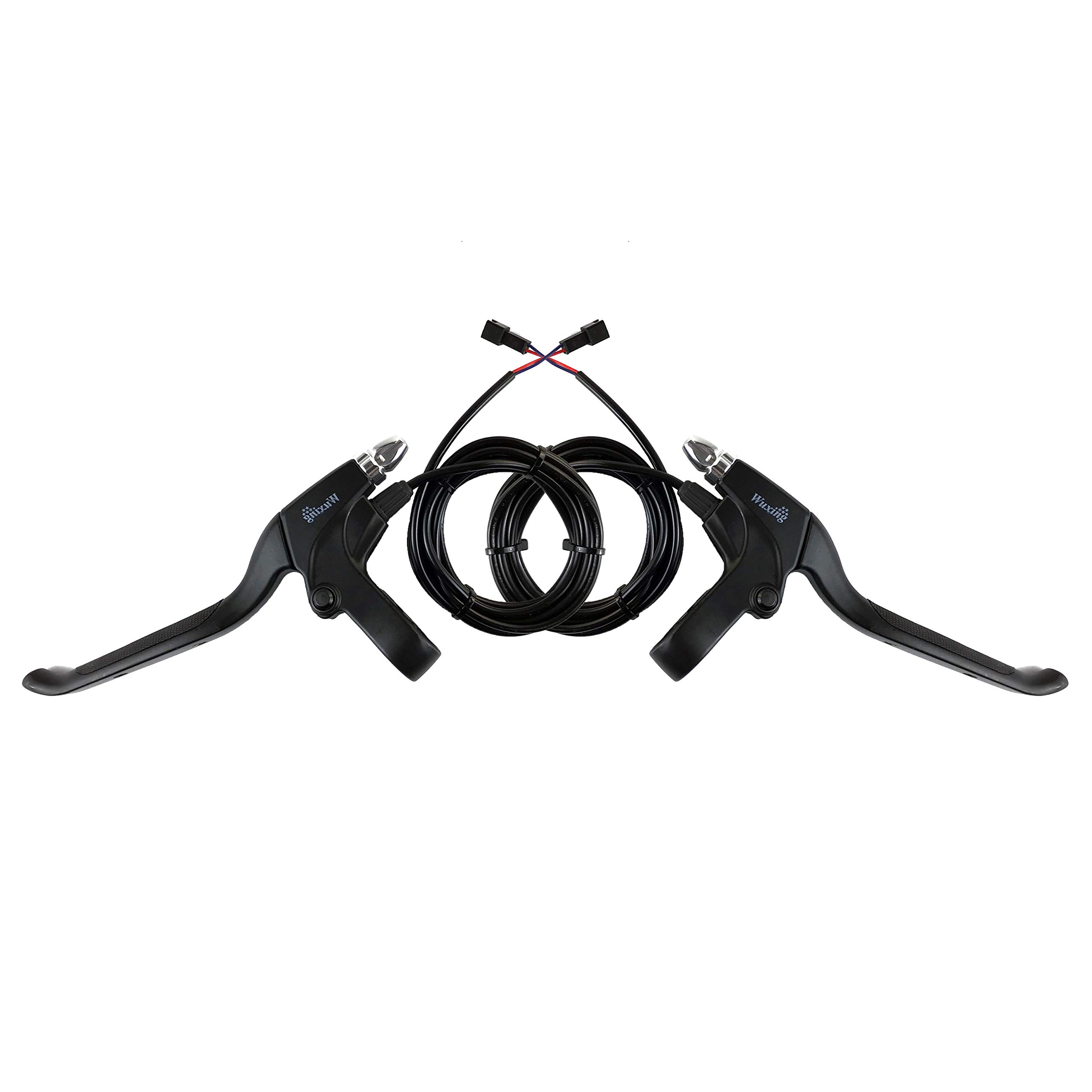 Ebike WUXING 115PDD E Brake Lever Electric Bicycle E-Scooter Bicycle Cut Off Power Brake 2 Pin Connector for MTB Road Bike Conversion Kit