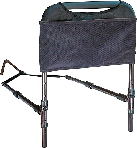 Able Life - Riel acolchado con bolsa organizadora para personas mayores, diseño apto para viajes, se adapta a la mayoría de camas King, Queen,