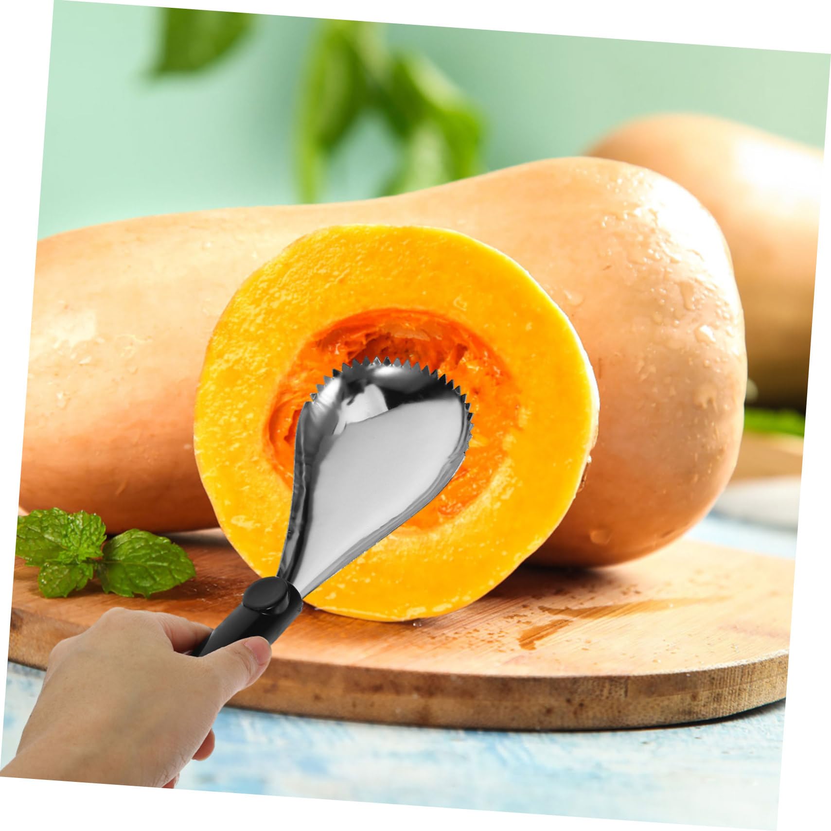 TOPBATHY 5 Sätze Kürbisschaufel Ananasentkerner Und - Küchenkernschaufel Kürbis Entkerner Kürbis Kernentfernungswerkzeug Heissluftfritteuse Zubehör Kochlöffel Plastik 2 Stück * 5