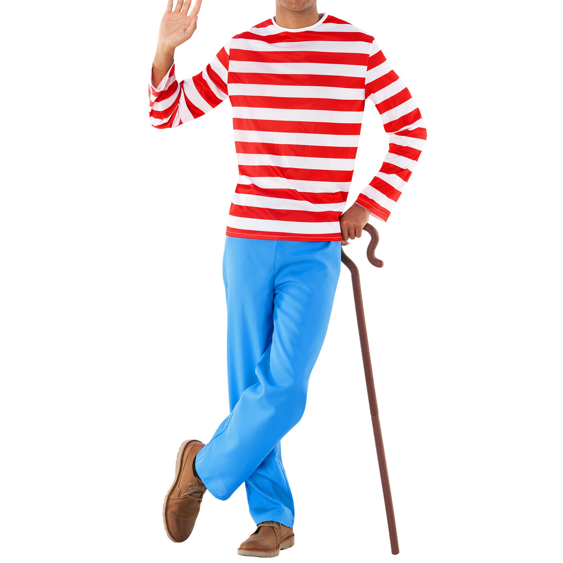 Morph Red and White Striped Costume Kids, Striped Character Fancy Dress, World Book Day Costumes for Kids Medium - Image 3