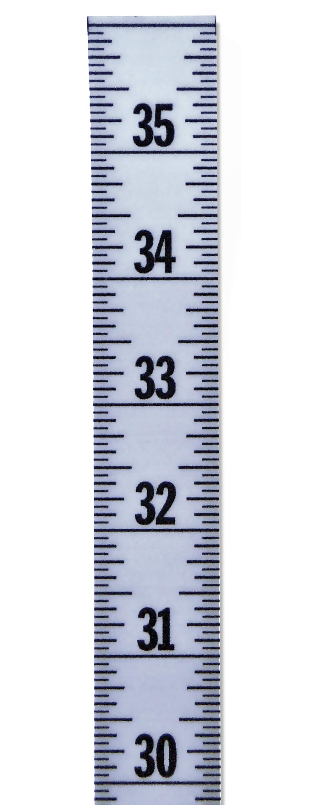 Ruler – Adhesive Backed – 1 Inch Wide X 36 Inch Long – Vertical Up – Fractional – 1/16” Grads – Silver