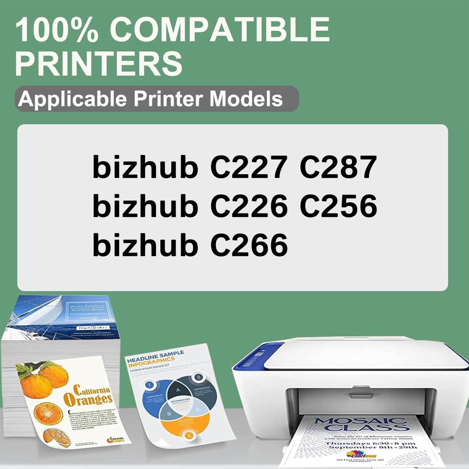JUNTINE Remanufactured A797R73400 Transfer Belt Assembly Replacement for A797R73400 A797R70044 A797R70011 Transfer Belt Assembly Compatible with Konica Minolta C227 C287 C226 C256 C266 (1-Pack)