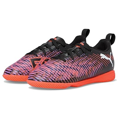 PUMA Kids Future 8 Play Indoor Training (Little Kid/Big Kid) Kids Shoes PUMA Black/PUMA White/Glowing Red