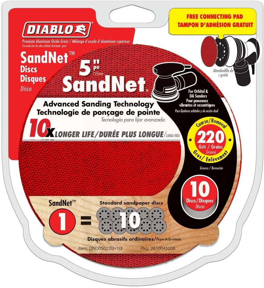 SandNet 220 Grit 5” Sanding Disc - DND050220H10I