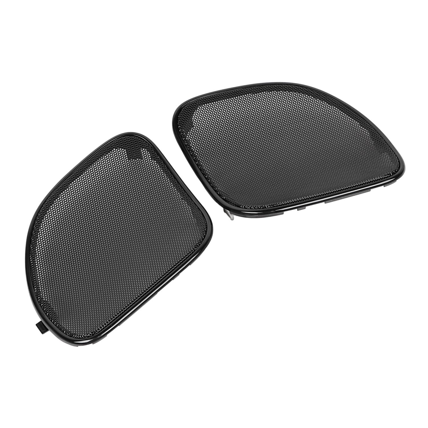 Moto Fairing Mesh Anteriore Altoparlante Griglie Copertura Altoparlante Griglie Trim per Harley Road Glide FLTRX FLTRK 2015-2023(Maglia nera + taglio nero)