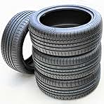Set of 4 (FOUR) Accelera Phi All-Season Passenger Car High Performance Radial Tires-205/55R16 205/55ZR16 205/55/16 205/55-16 94W Load Range XL 4-Ply BSW Black Side Wall UTQG 400AA