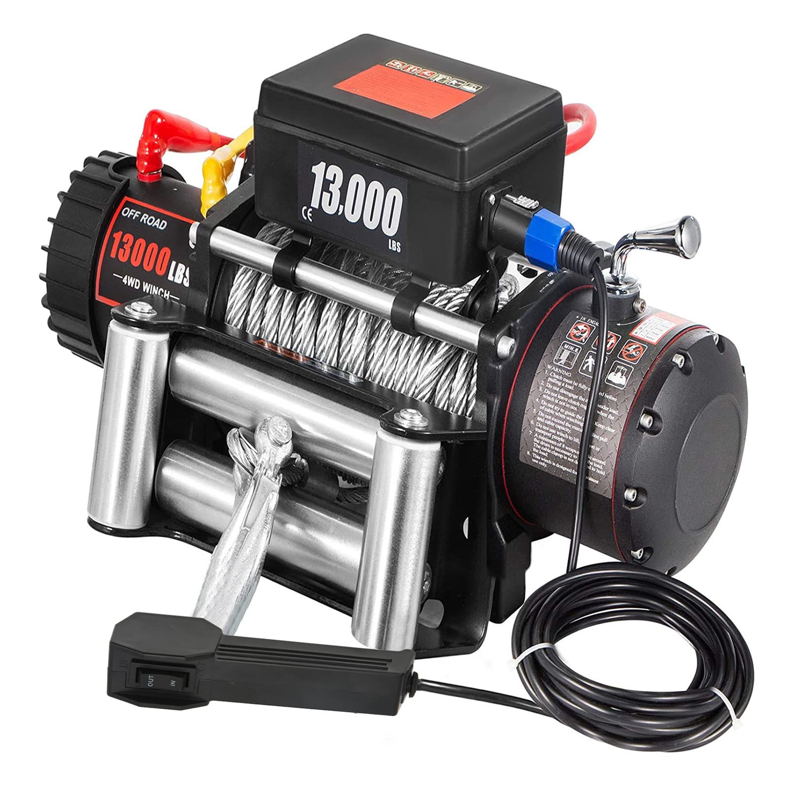 Kit Telecomando per Telecomando Manuale con Cavo per Verricello, Telecomando per Verricello Portatile 12V con Cavo 9 Piedi per ATV UTV