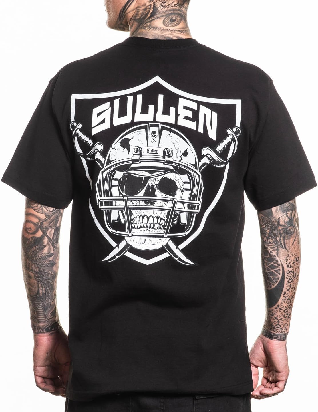 Men's Sullen Nation SFL Capsule Tattoo Lifestyle Graphic Standard Short Sleeve Black Tee