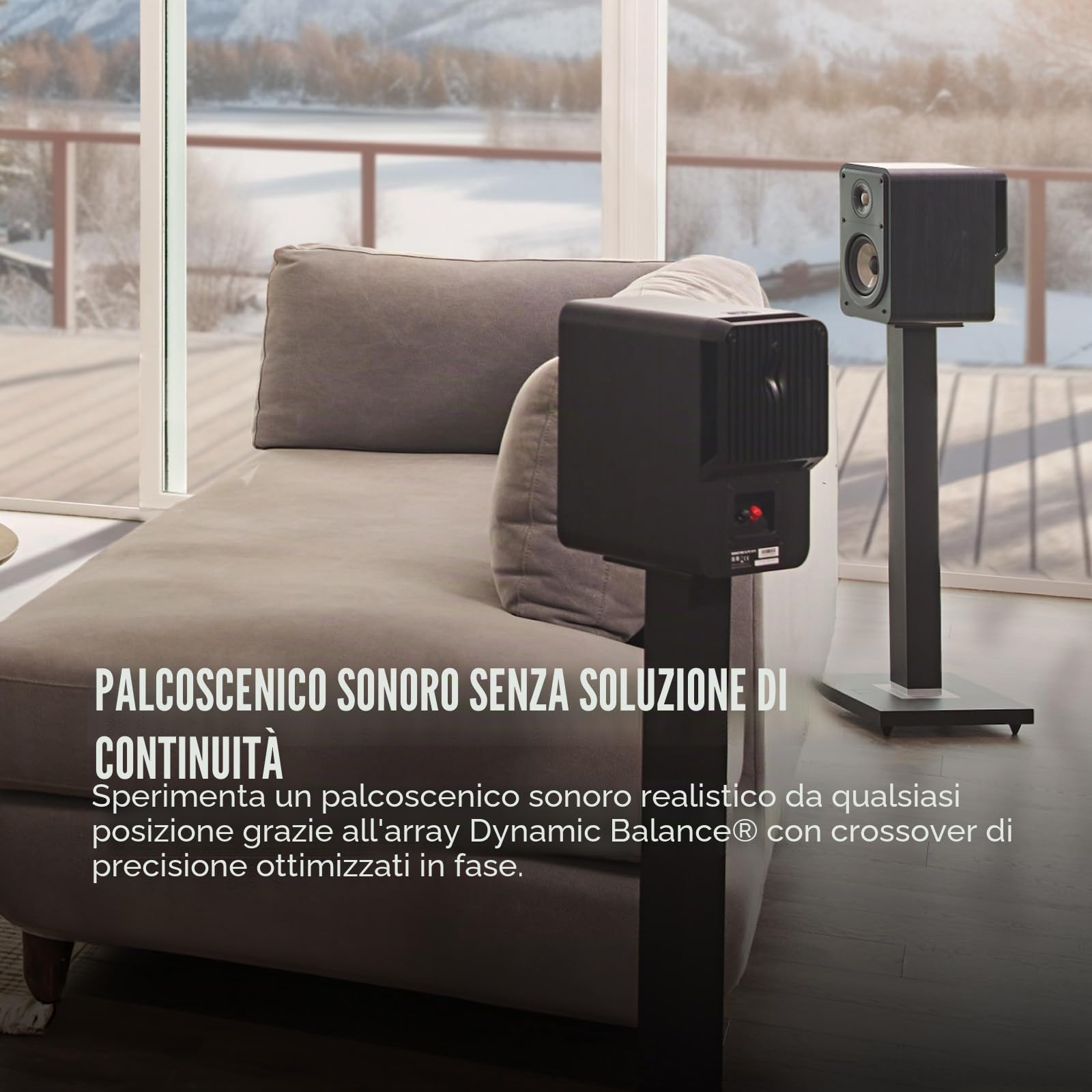 Polk Audio Signature Elite ES15 - Diffusori Hi-fi per Sistema Home Cinema e ascolto musicale ad Alta Risoluzione, Colore: Nero