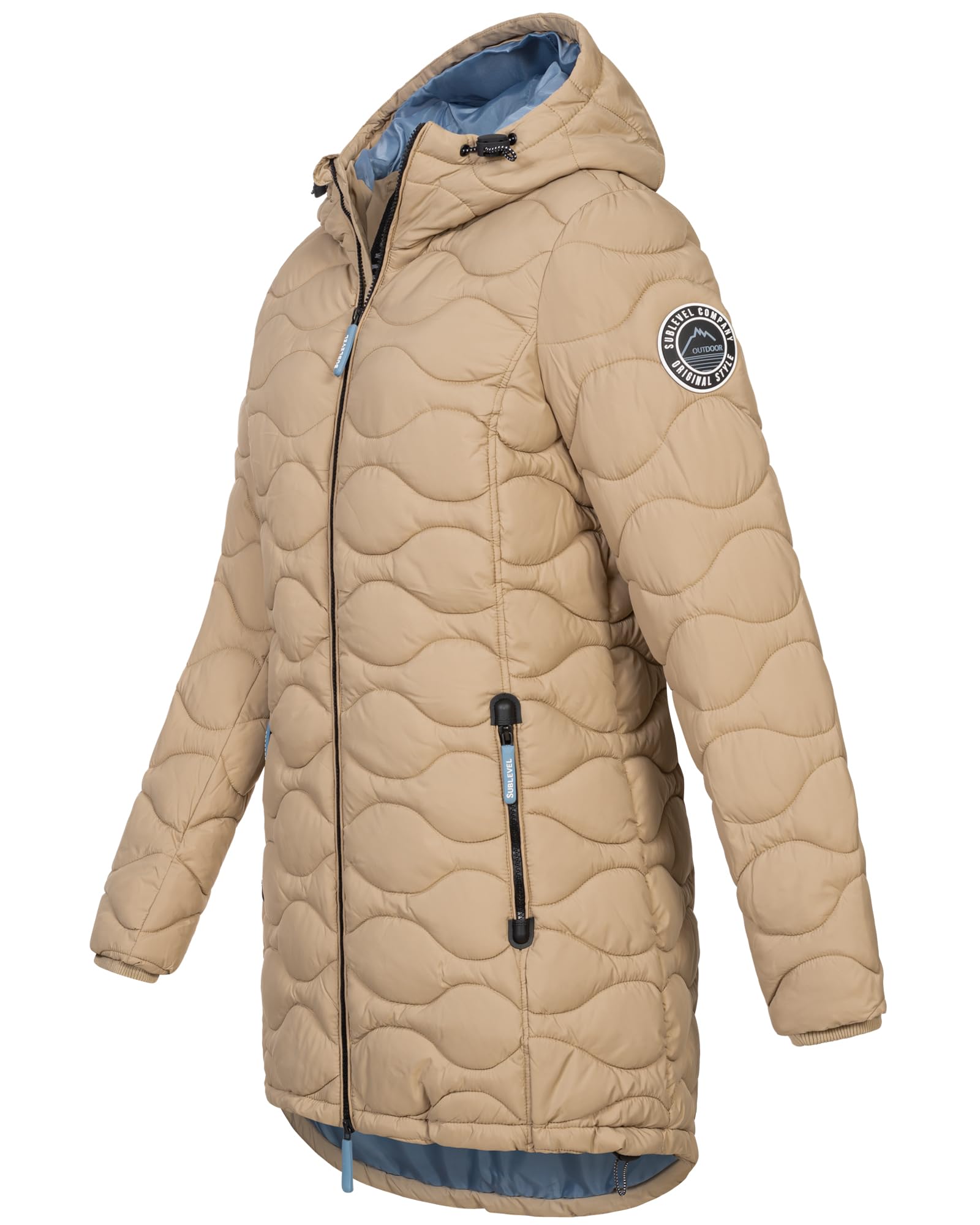 Sublevel Damen Winter Jacke Mantel Parka Steppjacke Steppmantel Wintermantel