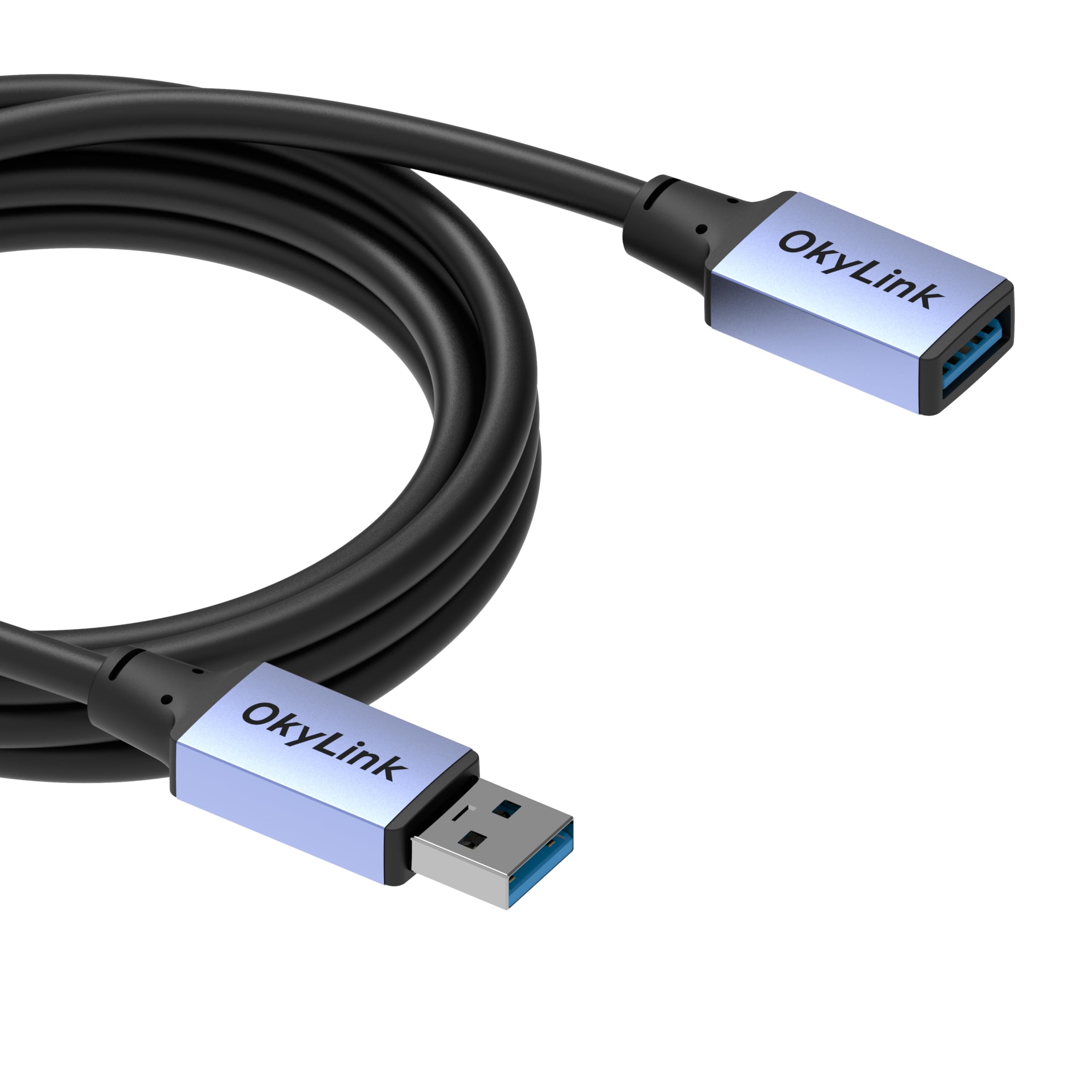 OkyLink USB 3.0/3.2 Gen 1 przedłużacz USB-A na USB-A, 5 Gb/s, 2 m