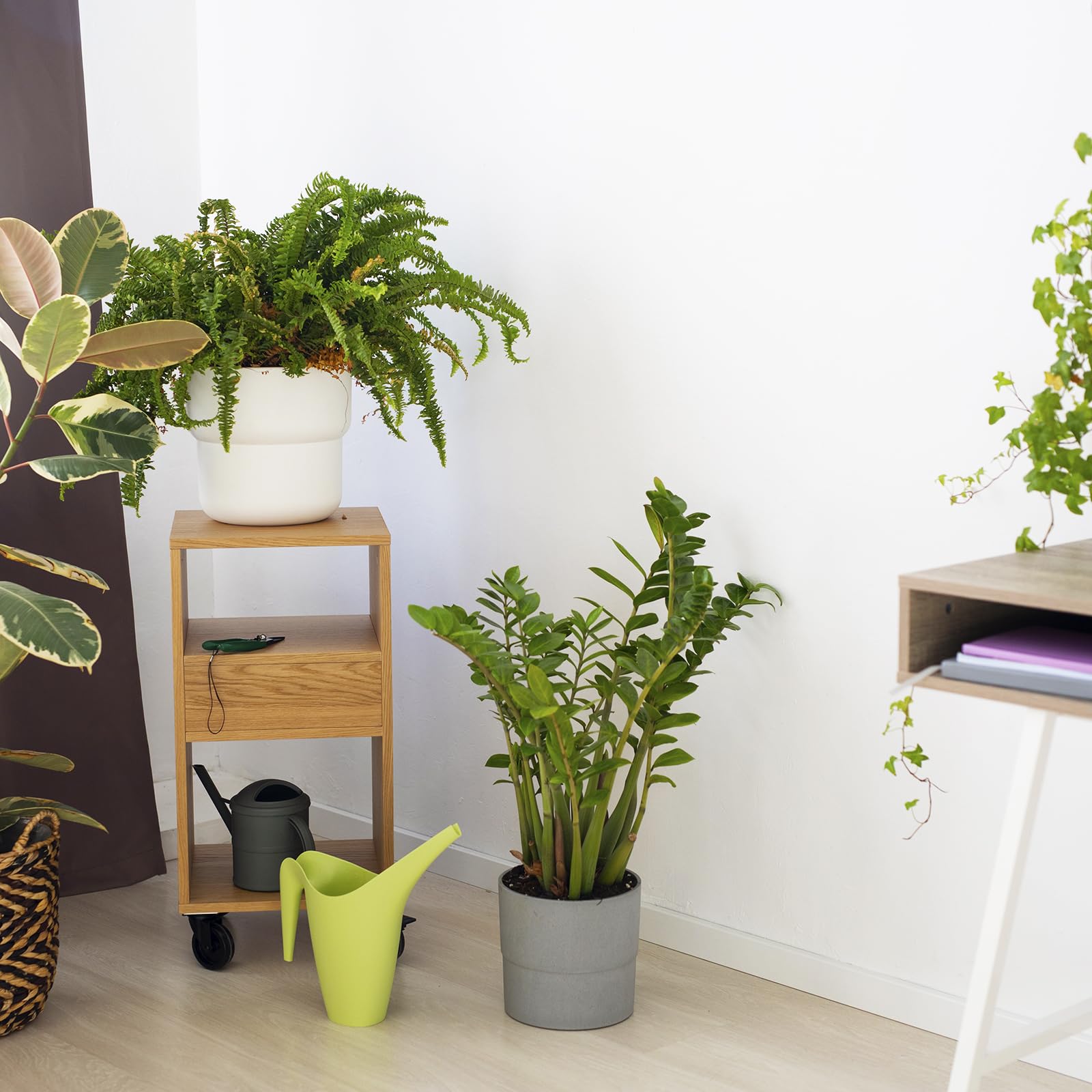Onlywood Battiscopa MDF Bianco Liscio EVE - 10/14 x 58 mm - Asta da 2,4 m - Verniciabile - Conf. 24 ML'