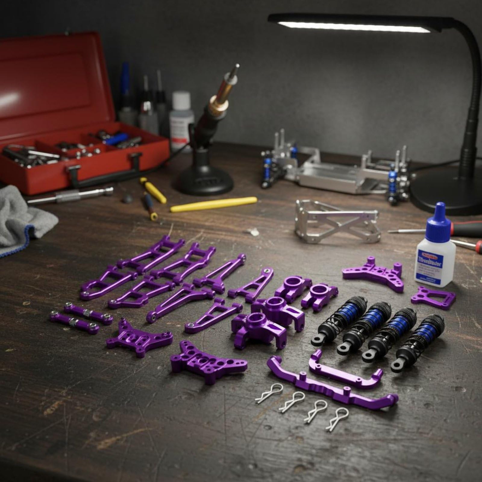 Amazon.co.jp: FytStycale 1/14スケールRCカーメタルパーツキット 陽極