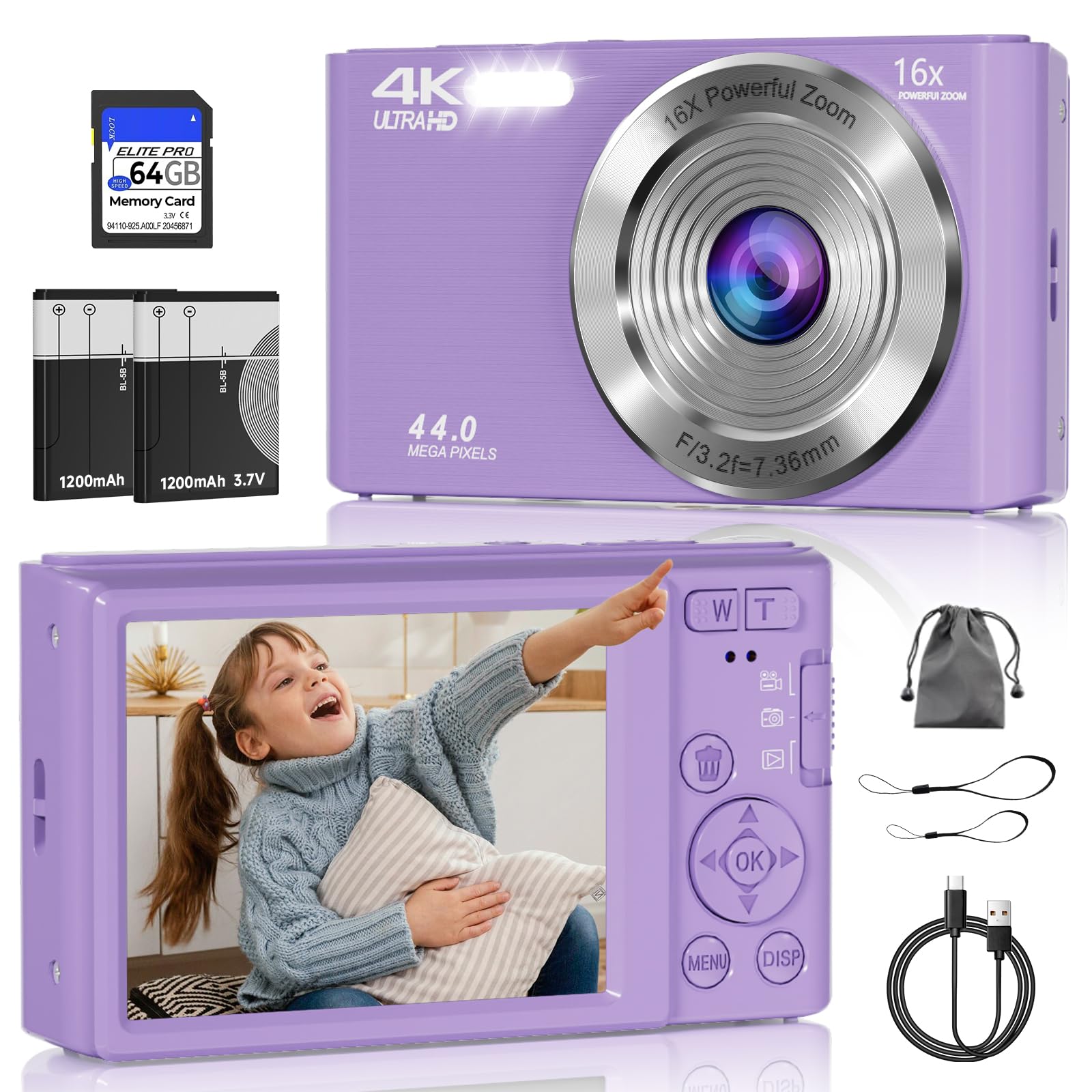 INF DC101-11 Digitale camera Zwart