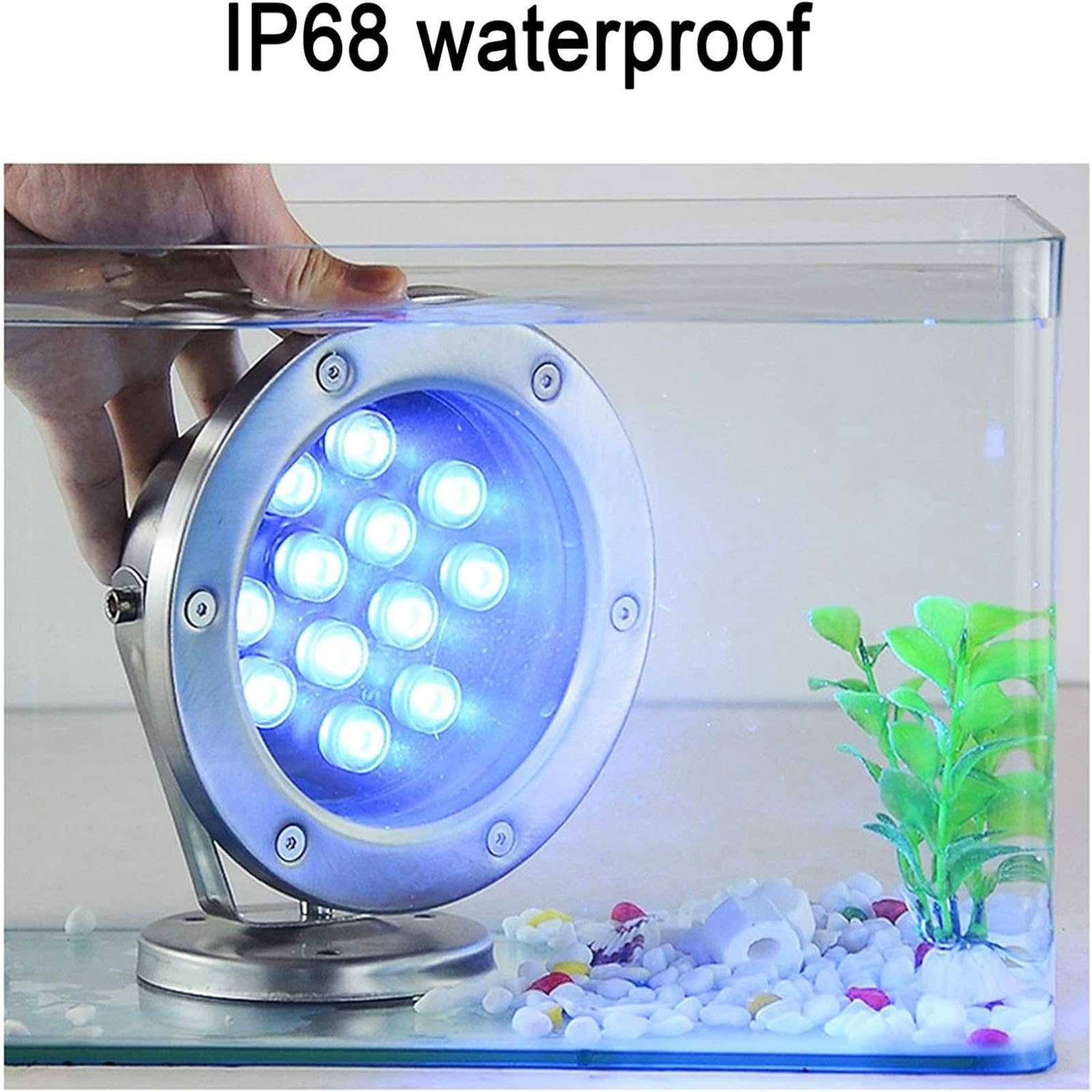 Faretto Per Laghetto Subacqueo - Luci Per Fontane, Luci A LED Subacquee RGB A Bassa Tensione CA 24 V, Luce Subacquea Per Paesaggi Subacquei In Acciaio Inossidabile IP68 ( Color : RGB , Size : 24W )