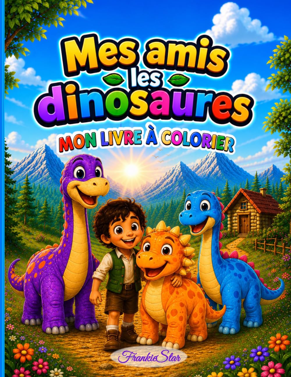 Mes amis les DINOSAURES - LIVRE À COLORIER (FrankieStar Collections)