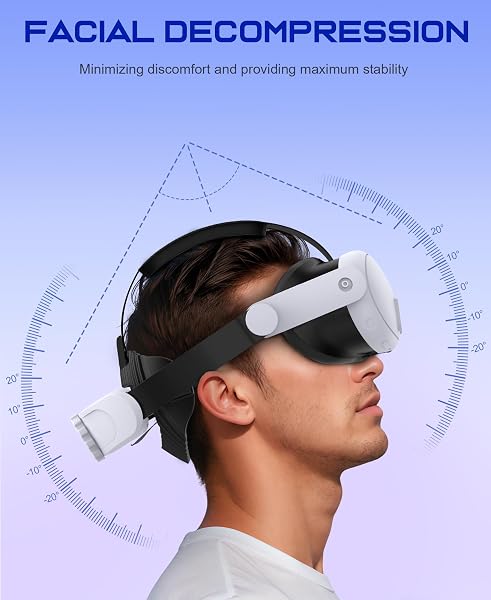 ALEEMTRY Head Strap with 10000mAh Battery for Meta Quest 3S/Quest 2/Quest 3, Adjustable Elite Strap Replacement, VR Helmet Accessories Extend Play Time Reduce Pressure - 3