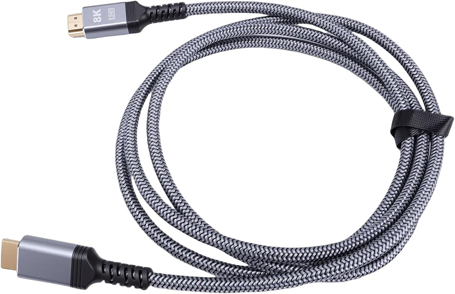 48Gbps Ultra High Speed 8K Cable, 1.8M Braided Multimedia Interface Cable, Cord with Gold Plated Connectors, Ideal for Gaming Console, Laptop, Monitor & TV