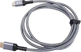 Eacam Resolução Impressionante de 8K, Velocidade Ultra-alta de 48 Gbps, Som Envolvente para Filmes, Jogos TV, 1,8M, Compatível Com [para Série X], [ Switch], Laptops,