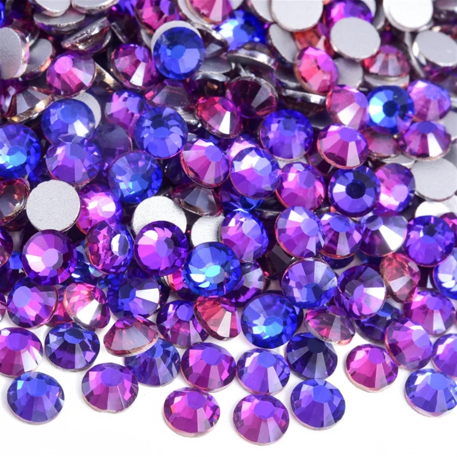 Strass non termoadesivi Glitter strass Crystal Diamond Nail Charms Decorazioni for nail art(Lt. Violet,SS20-1440pcs)