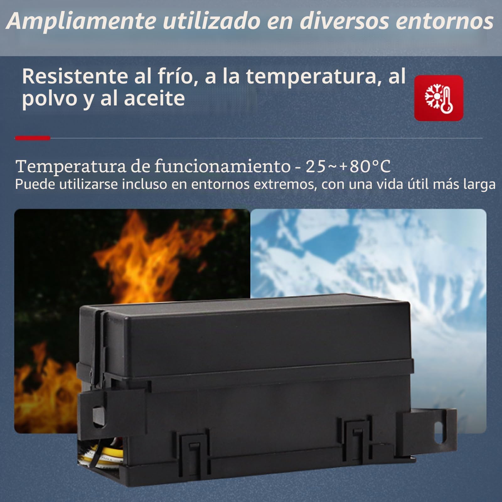 Caja de Fusibles y Relé de 12 V, Caja de Relé de 12 V y Fusible con 11 Ranuras para Fusibles de Hoja ATC ATO Caja de Relé Fusible Universal Impermeable para Coche, Camión Automotriz Barco