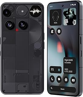 Nothing Phone (3), Black (12GB, 256GB) | Snapdragon 8s Gen 4 | 50MP + 50MP + 50MP Rear Camera | 1.5K+ 120Hz AMOLED Flexible LTPS Display