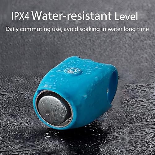 Miniatura 5 de Bocina de bicicleta eléctrica, campana de bicicleta de 120 dB, campanas de bicicleta súper fuertes, impermeable, 6 modos de sonido para bicicletas