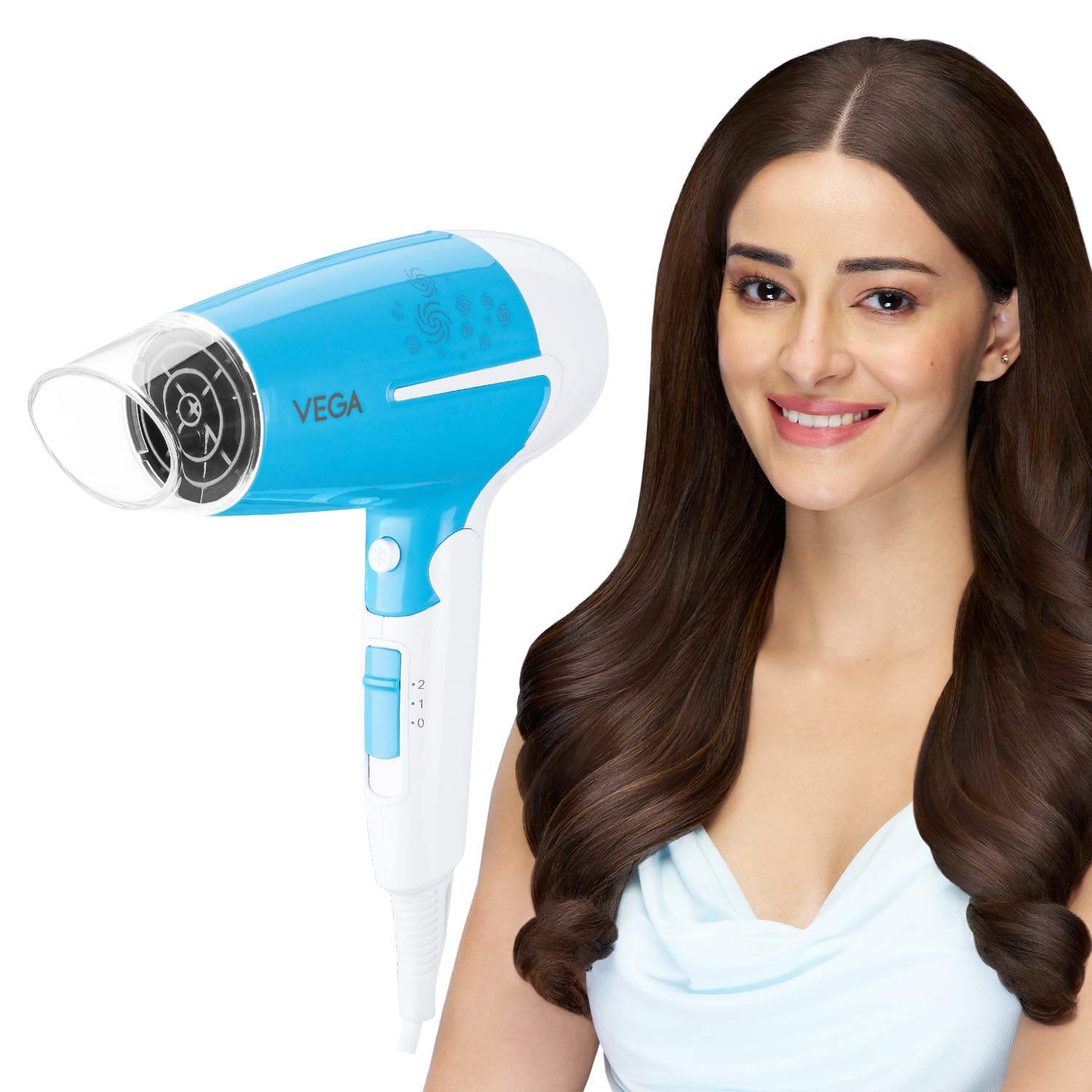 Vega U Style 1600W Foldable Hair Dryer – 2 Speed, 3 Heat