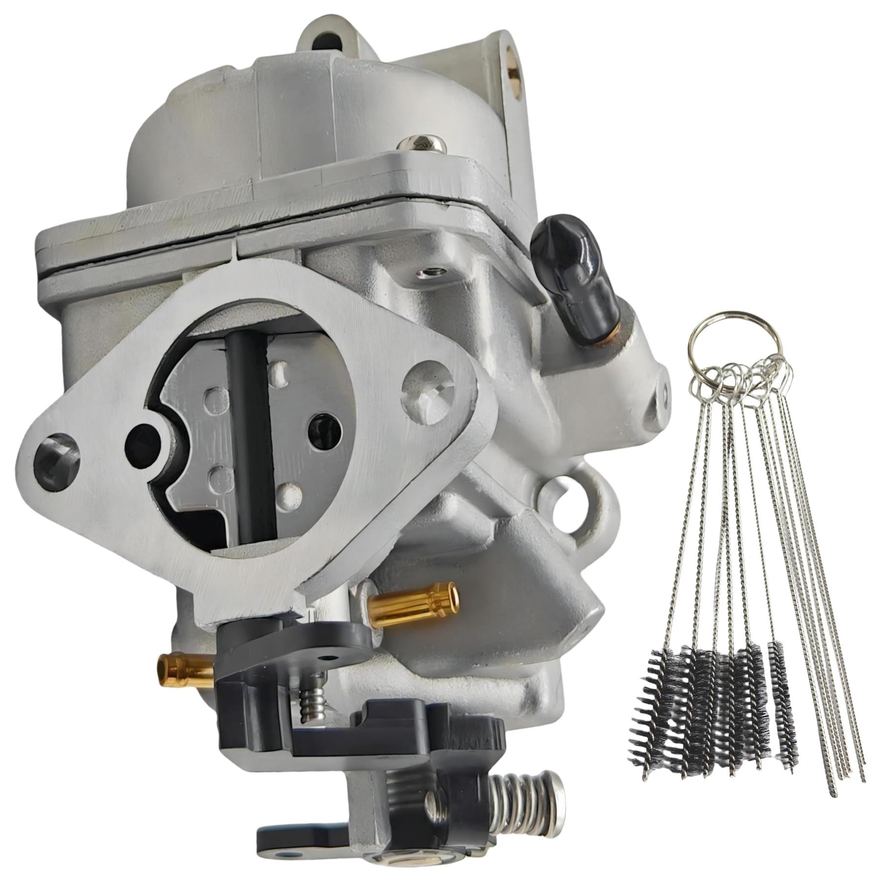 JLM MARINE 3R1032001 Carburetor Bundle with Cleaning Brush for Mercury Mariner 2 2.5 3.5 4 5 6 HP and Tohatsu Nissan MFS NSF 4 5 HP Outboard Motors 3R1-03200-1 853720T25 803522T03