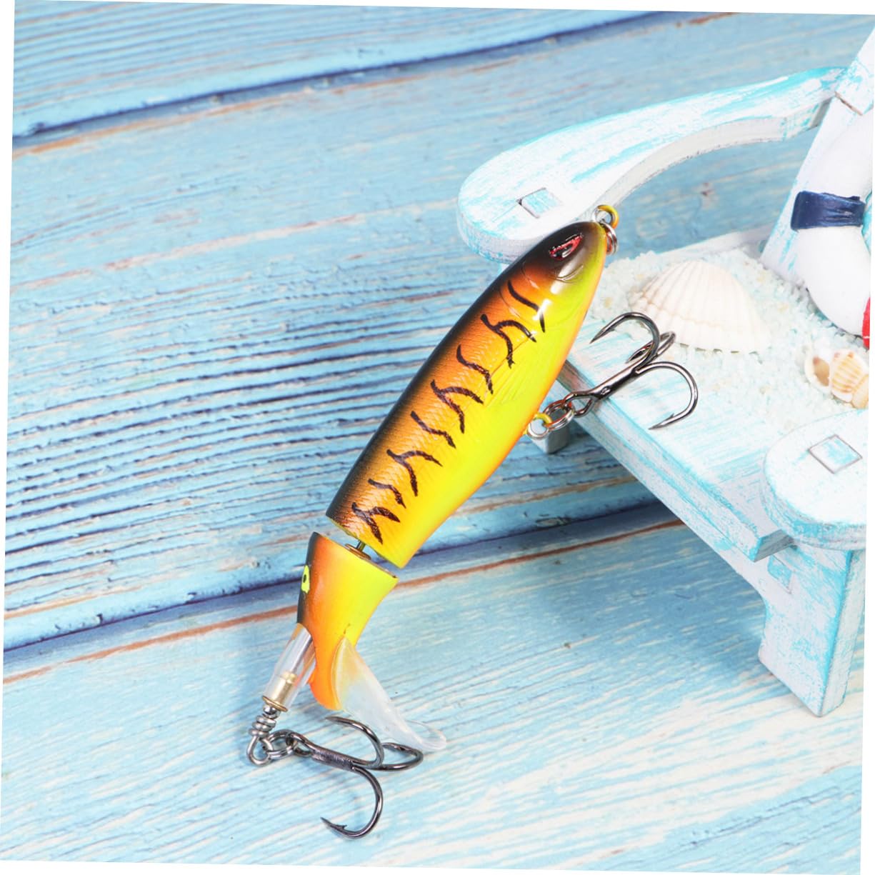 Anneome 9 Pz Esche da Pesca con Occhi 3D Esche a Manovella Esche da Pesca per Acqua Dolce Esca da Nuoto Ad Esca a Manovella Esche per Basso Esca d'Acqua Dolce