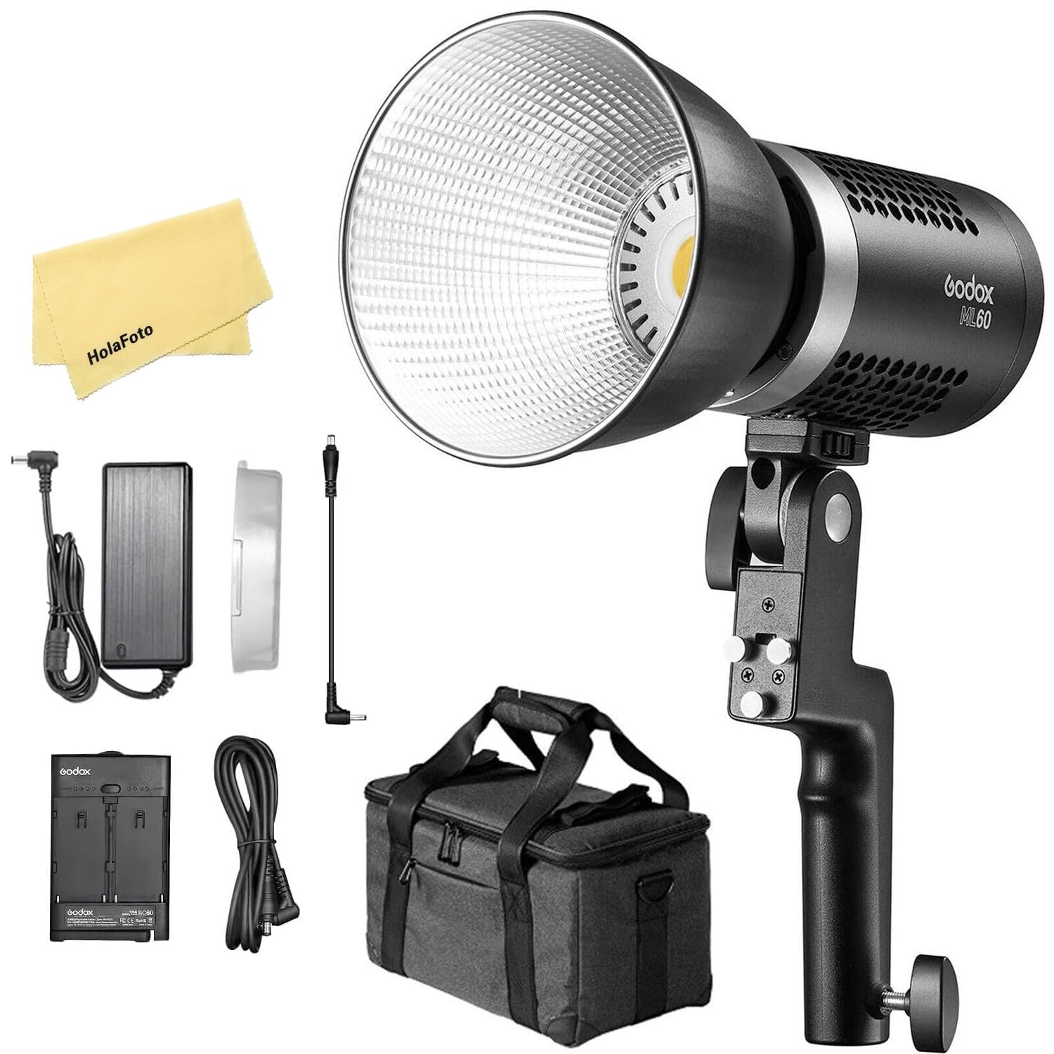Godox ML60 LEDビデオライト60W 5600K Amazon.com : Godox ML60 60W Handheld LED Video Light,5600K