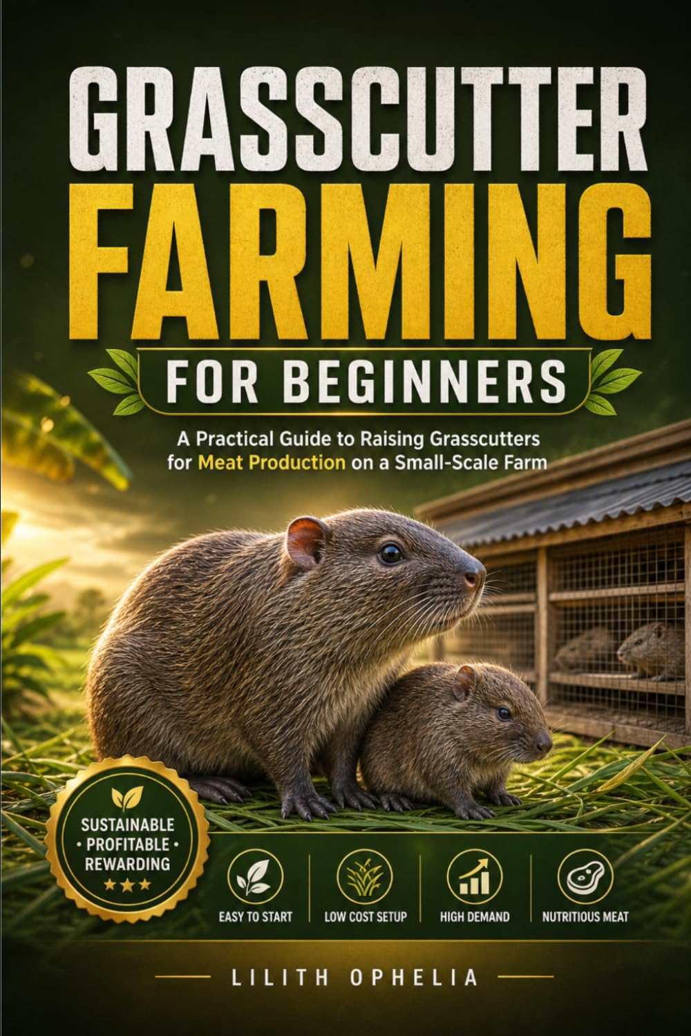 Grasscutter Farming For Beginners: A Practical Guide to Raising Grasscutters for Meat Production on a Small-Scale Farm