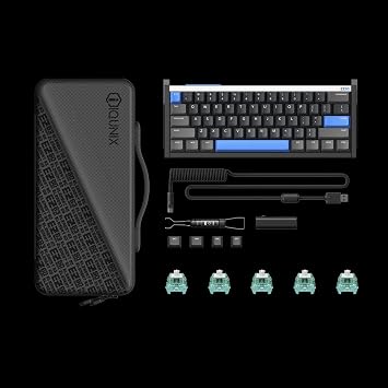 IQUNIX EZ60 Gaming Keyboard, 60% RGB Mechanical Keyboard, 61 Keys with Star Trail Magnetic Switches, Rapid Trigger, Adjustable Actuation, Double Shot PBT Keycaps, for Win/Mac Laptop PC