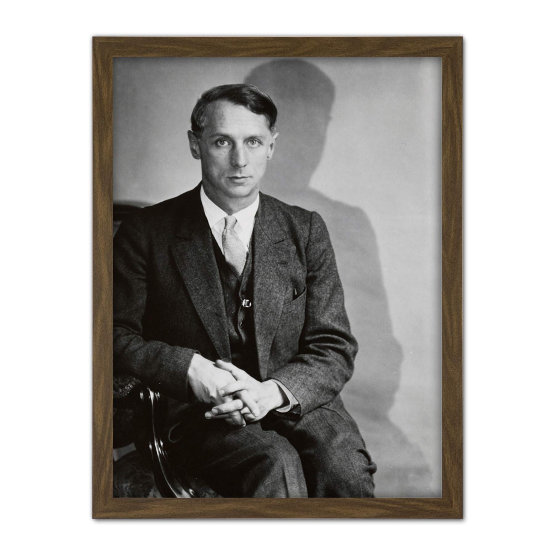 Artery8 Abbott Max Ernst Painter Portrait Photo Artwork Framed Wall Art Print 18X24 Inch