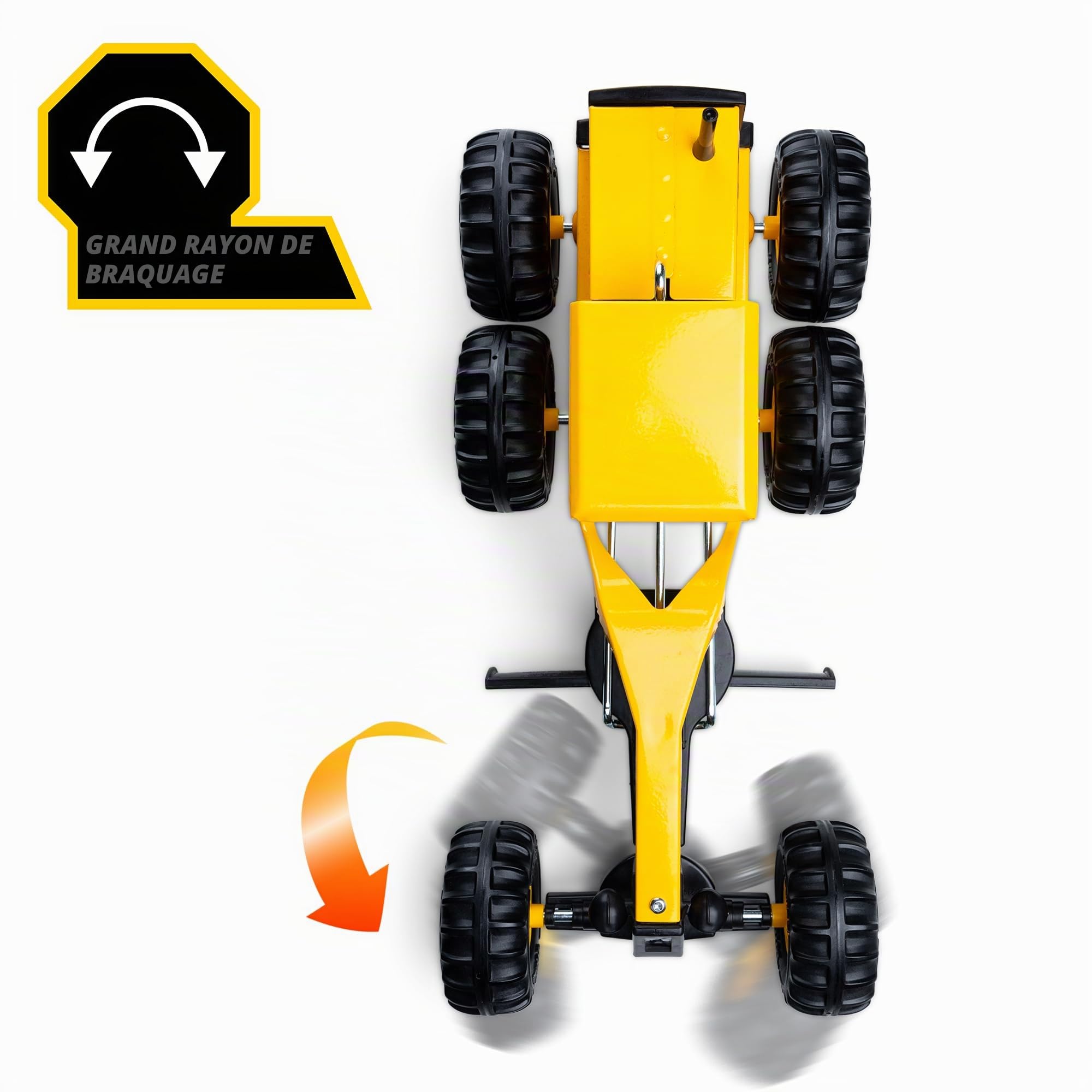 Steel Classics Niveleuse,Tonka, Jouets de construction pour enfants, Jouets de véhicules de construction pour le jeu créatif, jaune-noir, cadeau pour garçons et filles à partir de 3 ans