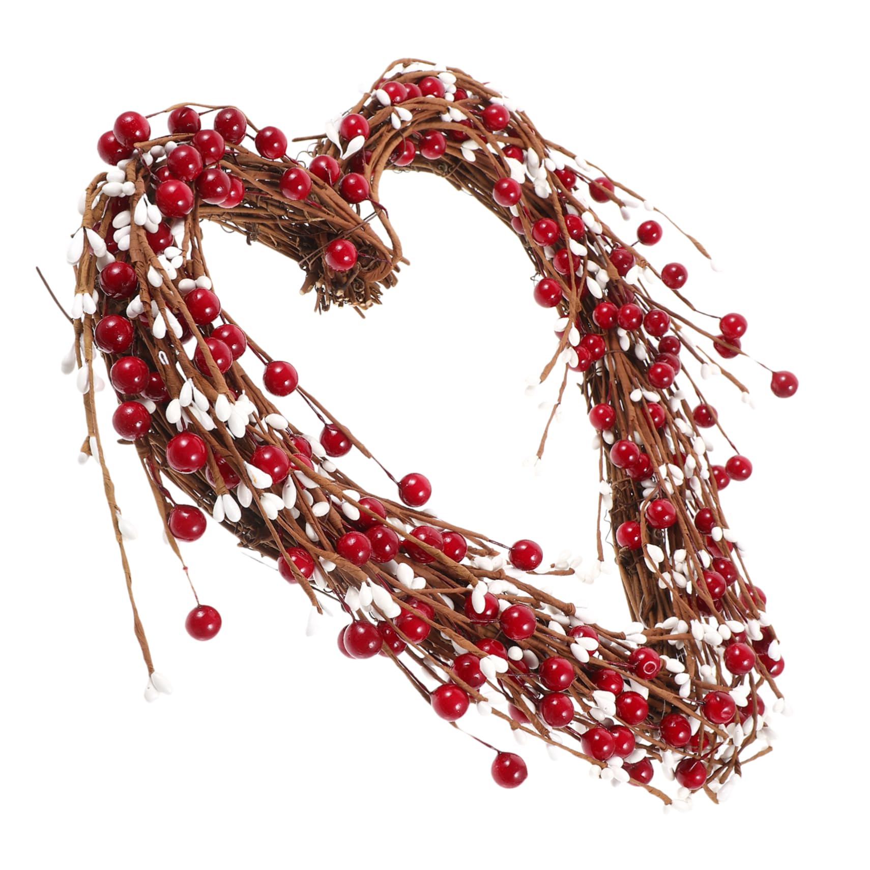 Guirnalda Colgante De Artificial Forma De Corazón para Decoración De Puerta San Valentín Adorno Festivo De Diseño Rústico y Chic para Celebraciones y Decoraciones del Hogar