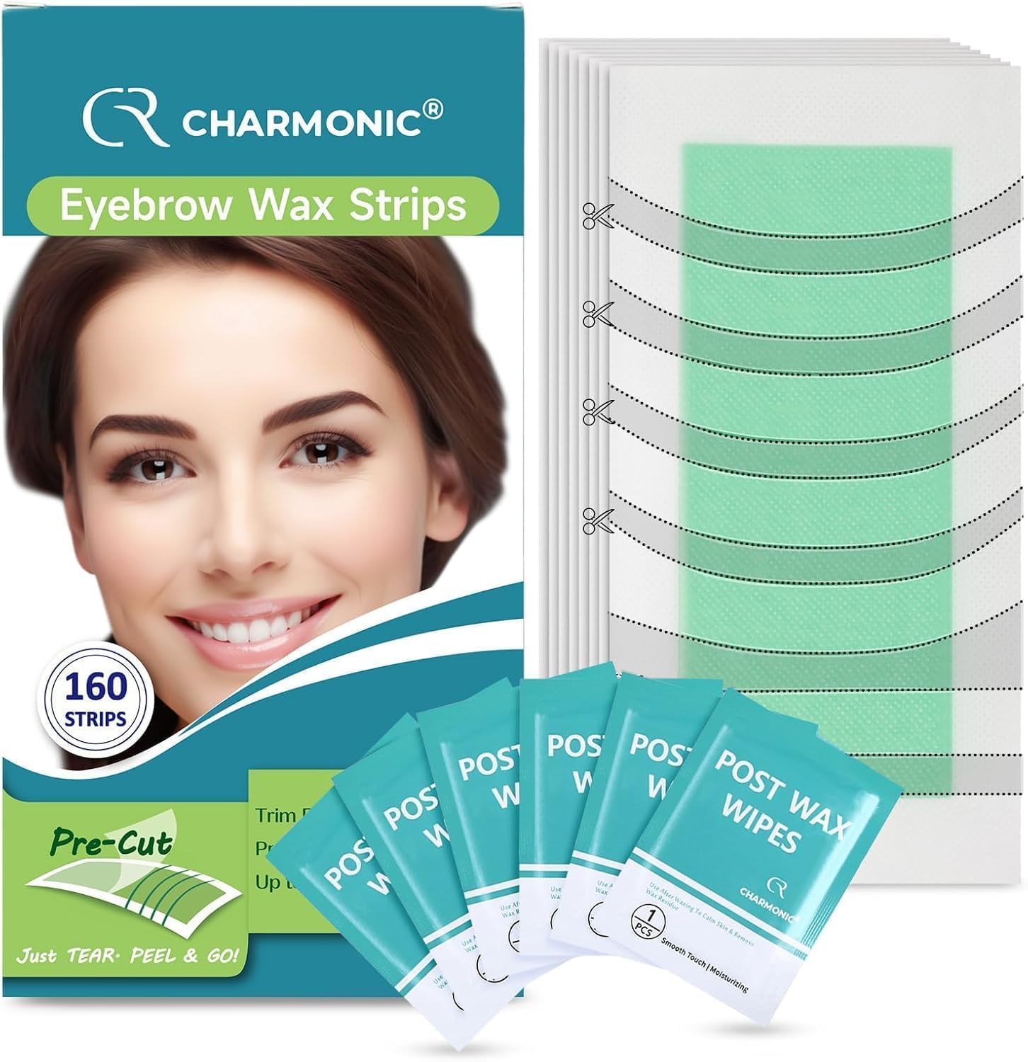 Charmonic 160 Pcs Wax Strips