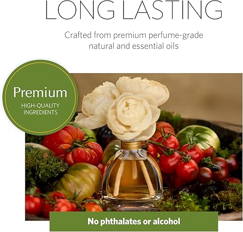 Miniatura 10 de AGRARIA Difusor perfumado de jazmín mediterráneo PetiteEssence, 1.7 onzas con cañas y una flor