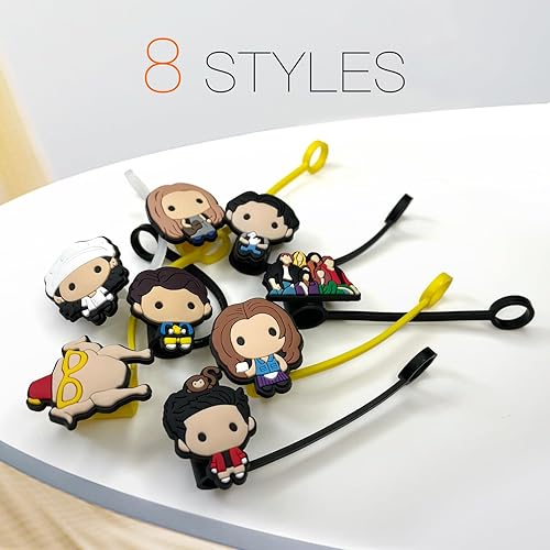 Miniatura 4 de 8 fundas de popote para tazas, 0.394 in de silicona para beber accesorios de vaso