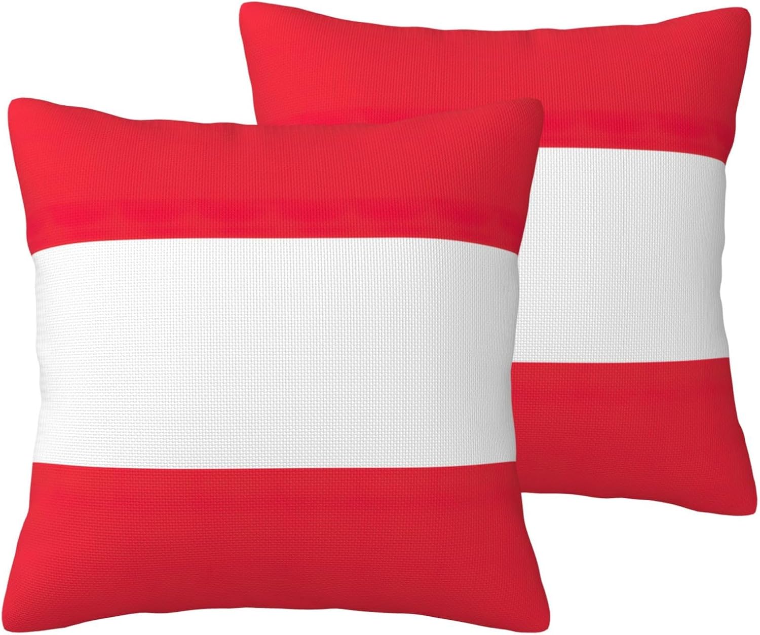 Austrian Flag Imitation Linen Pillowcase -2 Sets, Fashionable Home Decoration, Used for Sofas, Gardens, beds