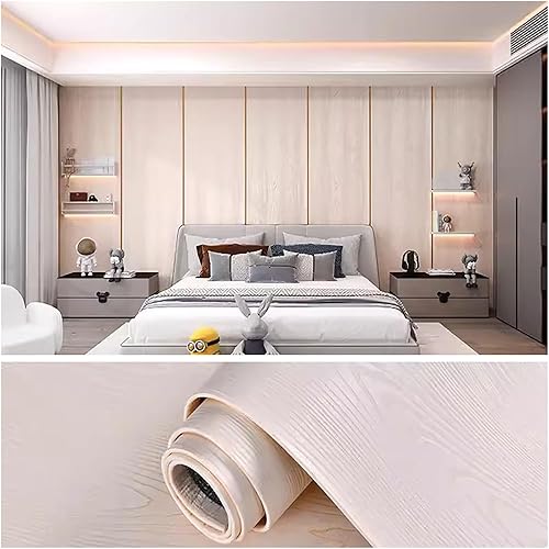 Panel de pared 3D con textura de grano de madera, papel tapiz impermeable, papel tapiz autoadhesivo insonorizado, adecuado para sala de estar y