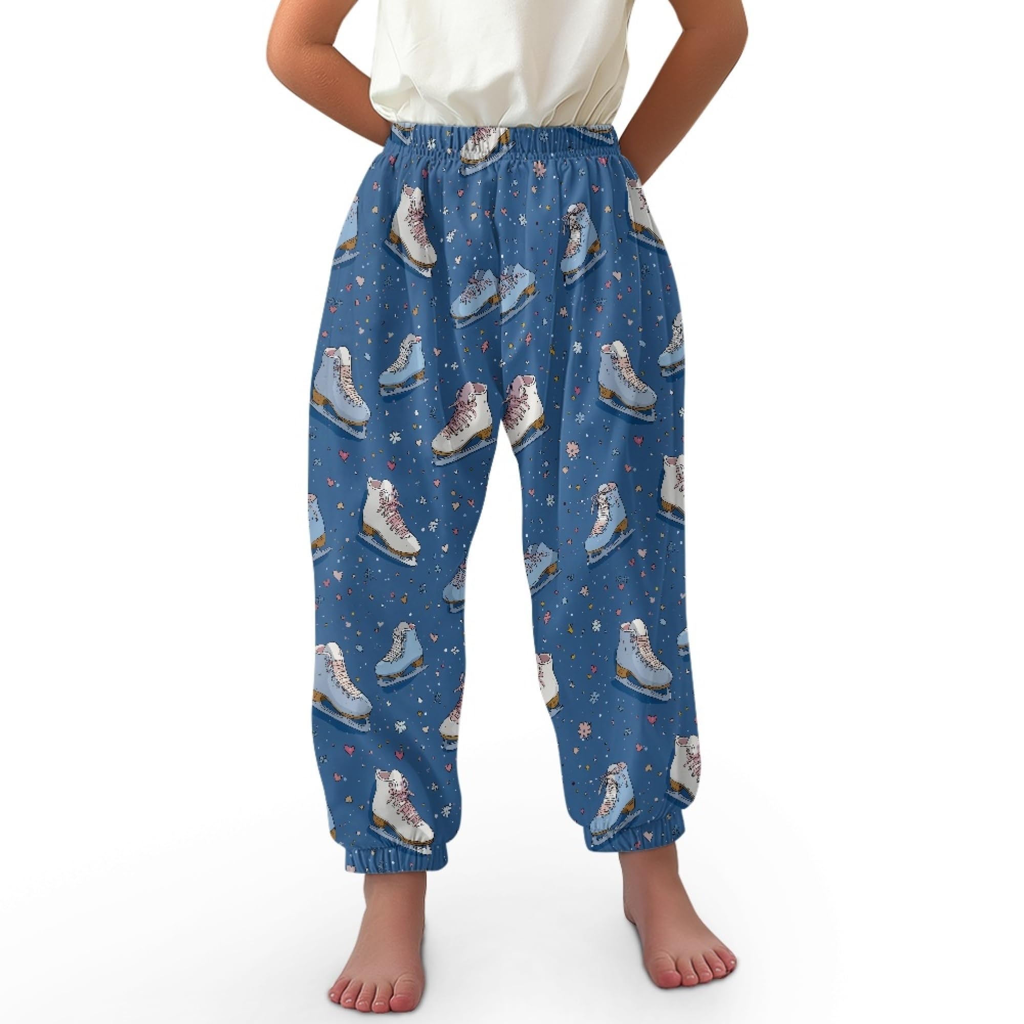 Unisex Little Kids Yoga Trousers Bohemian Beach Pants Baggy Harem Activewear for Boys and Girls Age 3-10