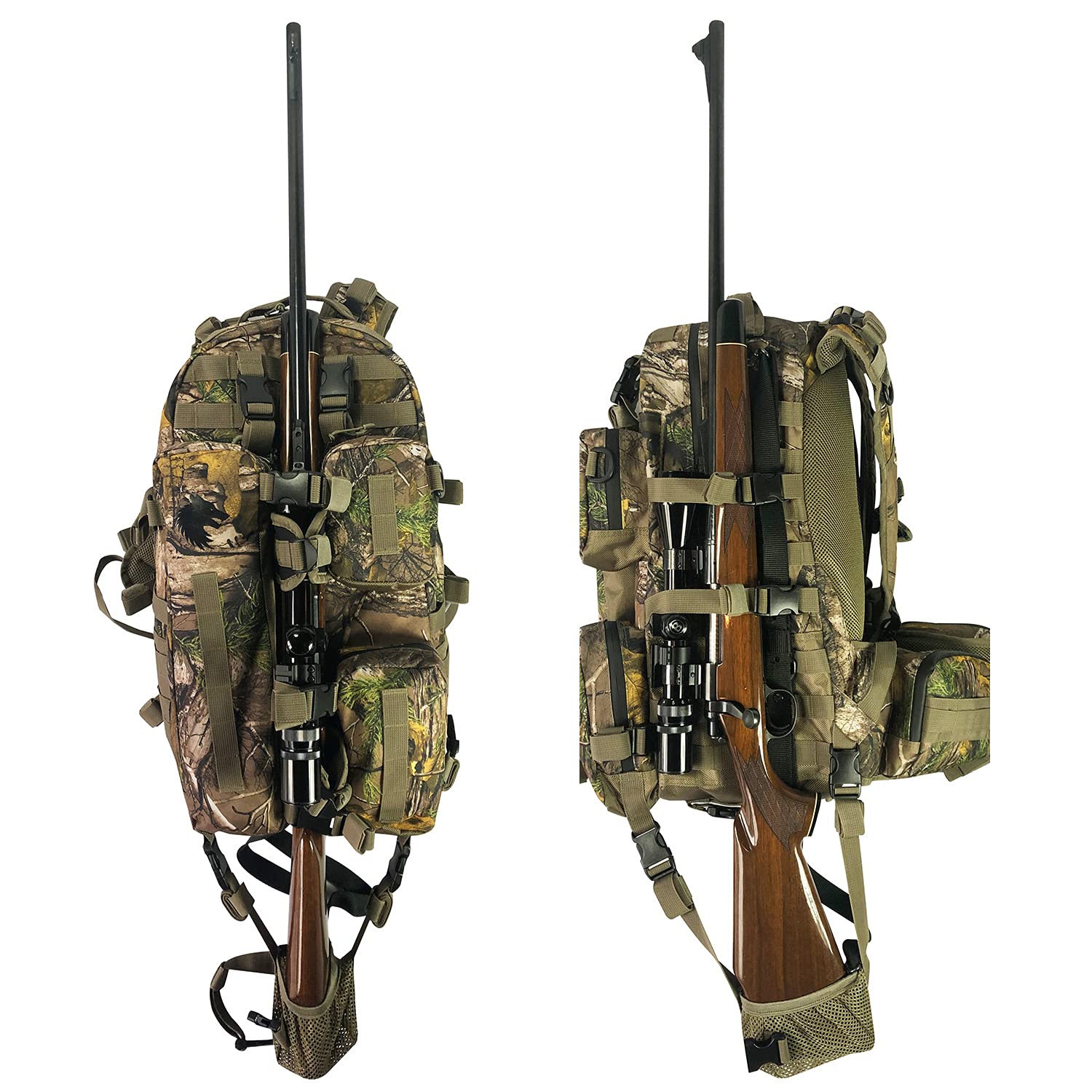 FIELDCRAFT Mochila de caza para rifles, arcos, ballestas, bozales, caza, senderismo, tiro con arco, pólvora negra, paquete alfa expedicionaria al aire libre