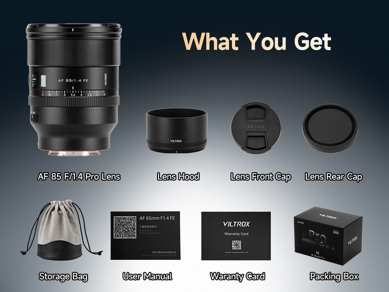 Amazon.com : VILTROX AF 85mm F1.4 Pro FE Full Frame Lens for Sony